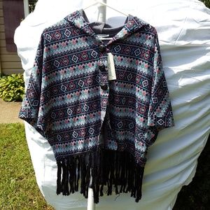 In The Beginning Hooded Fashion Poncho